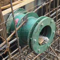 安裝柔性防水套管方法不當造成的漏水現(xiàn)象